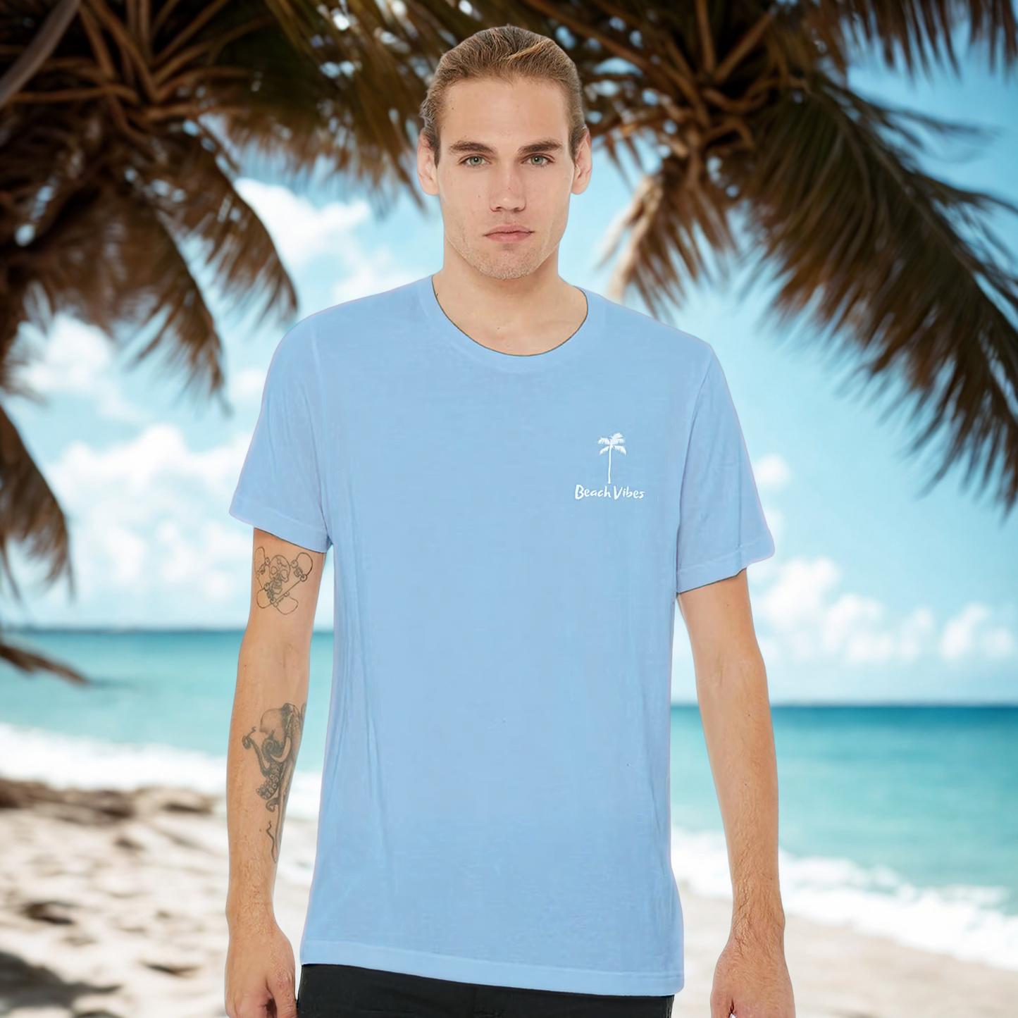 Beach Vibes T-Shirt, Unisex Beach T-Shirt